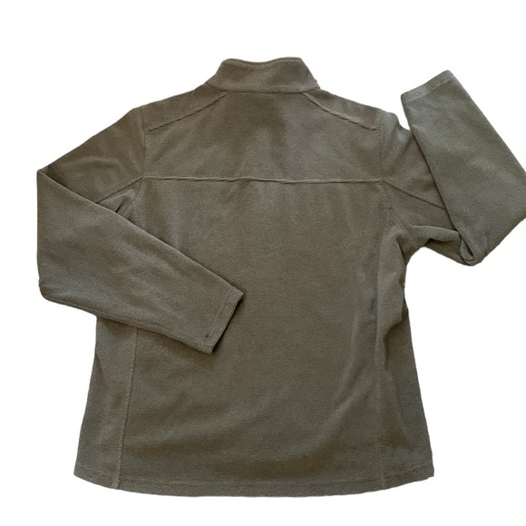 Gerry Midweight Brown Knit High Collar Full Zip Jacket Size L - Picture 4 of 10